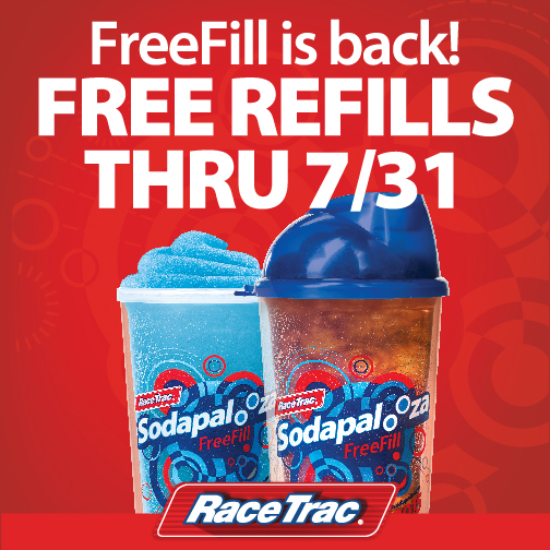 Sodapalooza Freefill is back Racetrac + Giveaway! ad • Mamalicious